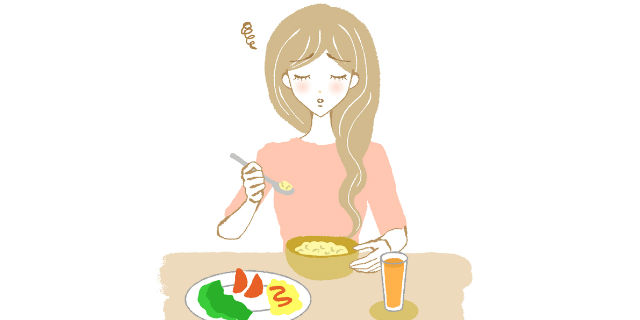 食欲がない女性