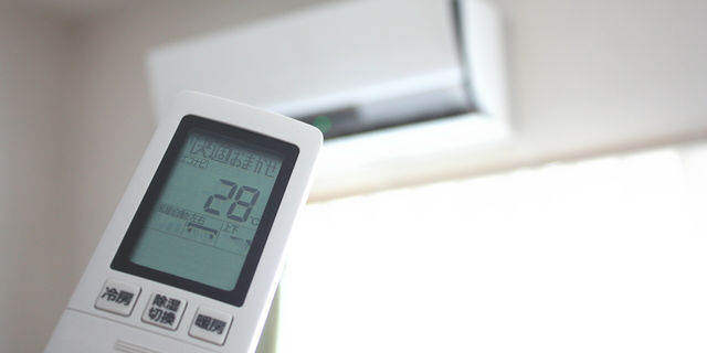 エアコン設定28度