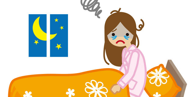 不眠症の女性