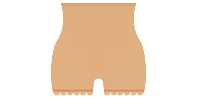 腹帯のショーツ一体タイプ