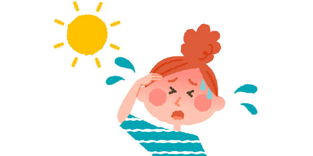 夏バテしている女性