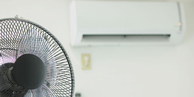 扇風機と冷房を同時使用