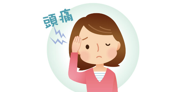 頭痛の女性